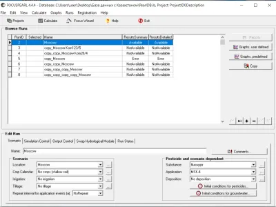Прогноз концентраций в почве