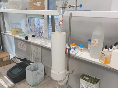 Вымывание из почвенных колонок